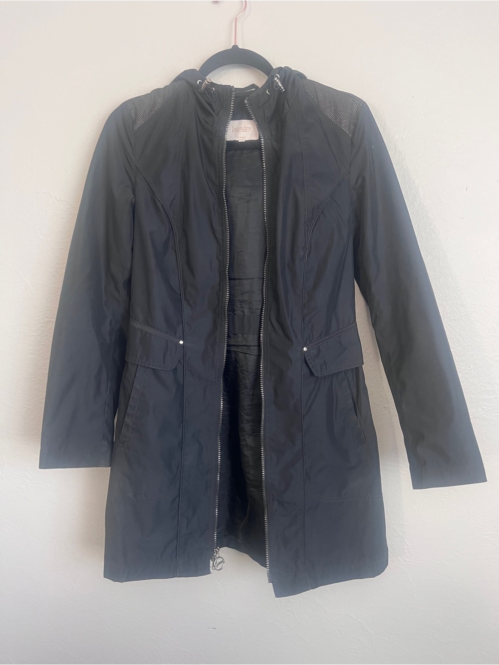 Laundry By Shelli Segal Hooded Trench / Anorak Coat Size XSmall